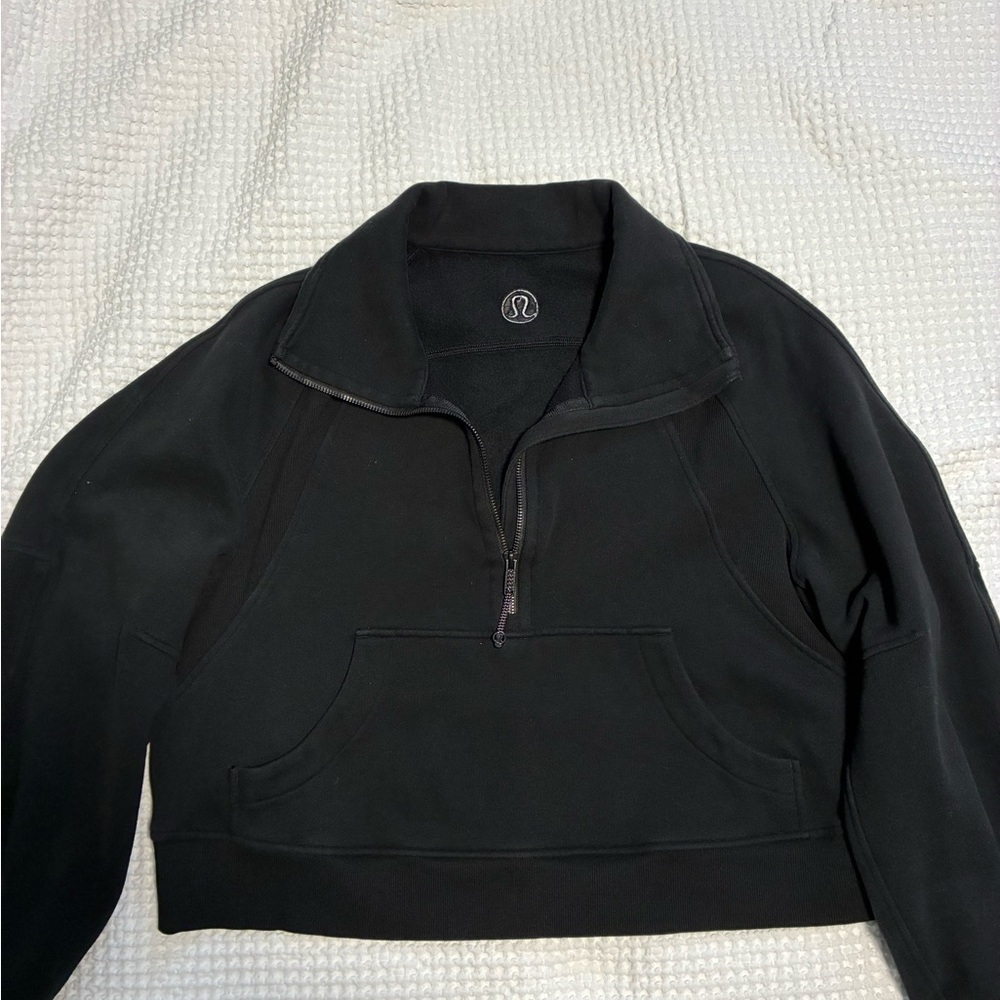 Lululemon Scuba Oversized Half Zip M/L | Black